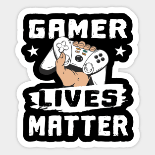 Gamer Lives Matter Gaming Quote Sticker